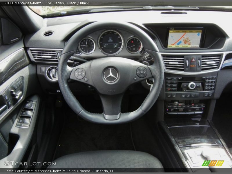 Black / Black 2011 Mercedes-Benz E 550 Sedan