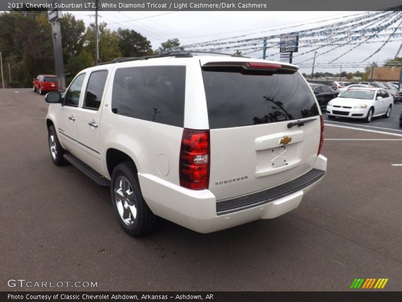 White Diamond Tricoat / Light Cashmere/Dark Cashmere 2013 Chevrolet Suburban LTZ