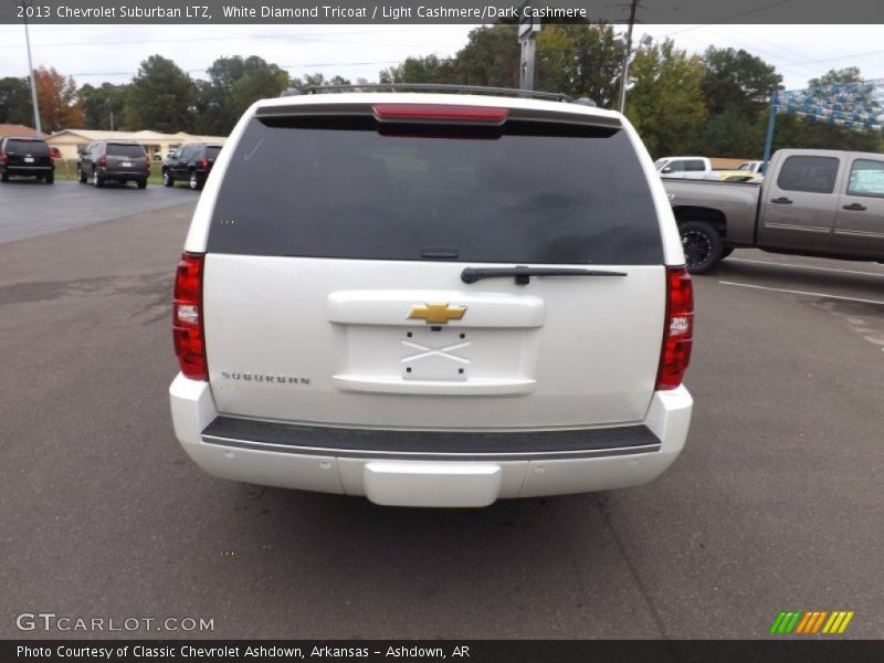 White Diamond Tricoat / Light Cashmere/Dark Cashmere 2013 Chevrolet Suburban LTZ