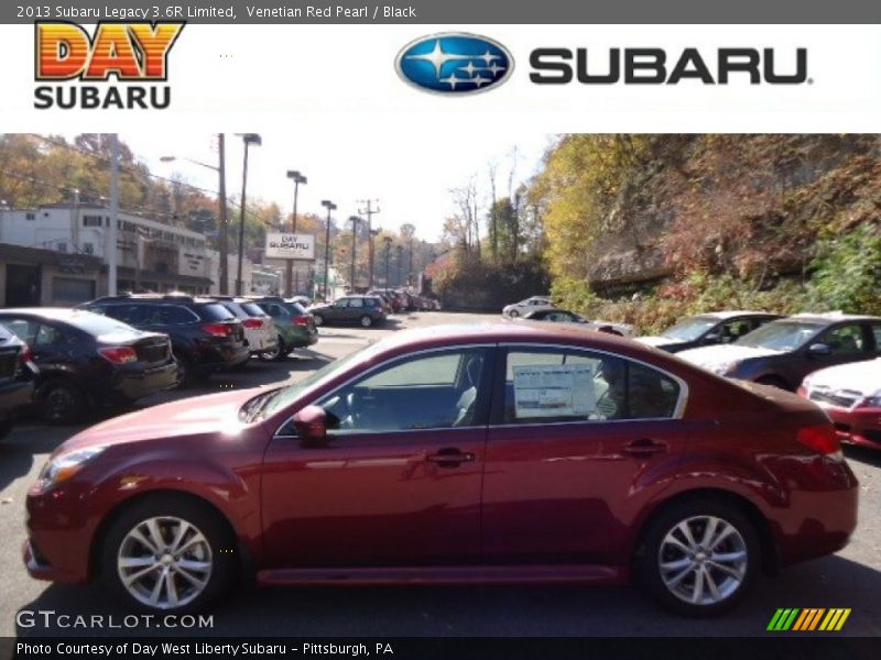 Venetian Red Pearl / Black 2013 Subaru Legacy 3.6R Limited