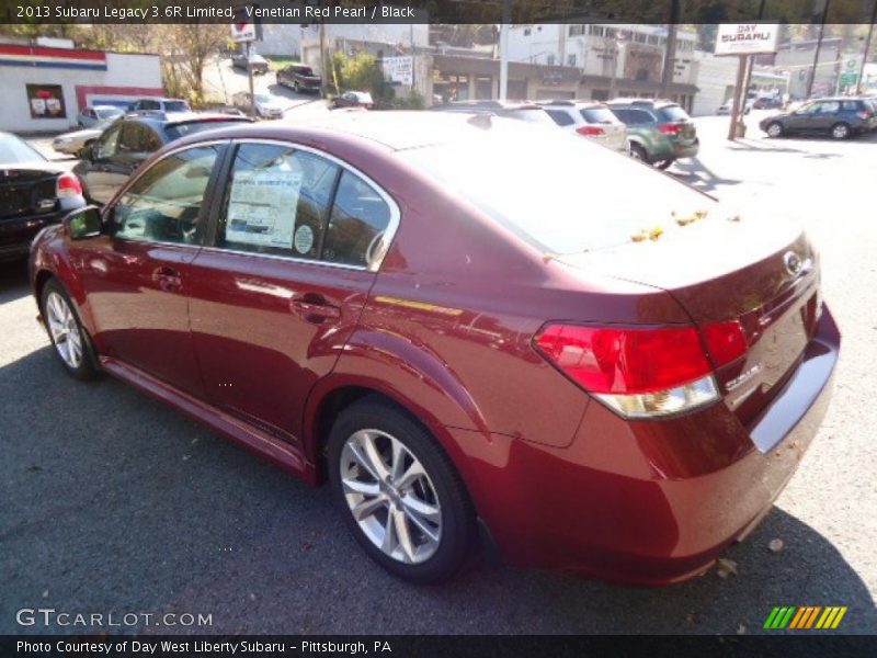 Venetian Red Pearl / Black 2013 Subaru Legacy 3.6R Limited