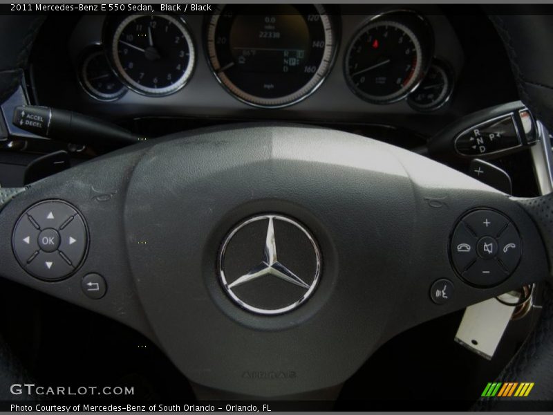 Black / Black 2011 Mercedes-Benz E 550 Sedan