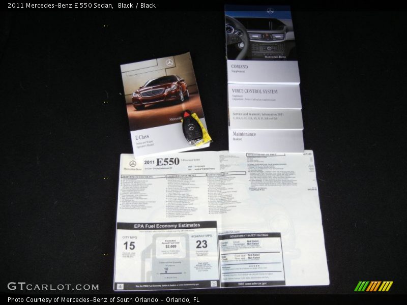 Black / Black 2011 Mercedes-Benz E 550 Sedan