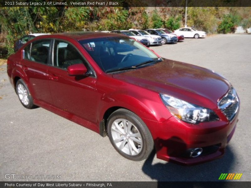 Venetian Red Pearl / Black 2013 Subaru Legacy 3.6R Limited