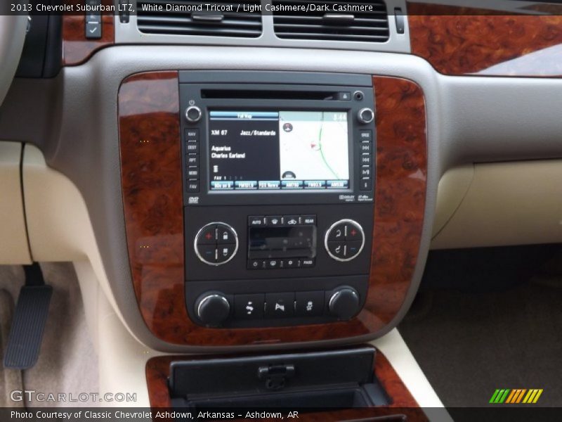 White Diamond Tricoat / Light Cashmere/Dark Cashmere 2013 Chevrolet Suburban LTZ