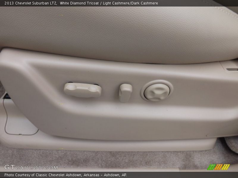 White Diamond Tricoat / Light Cashmere/Dark Cashmere 2013 Chevrolet Suburban LTZ