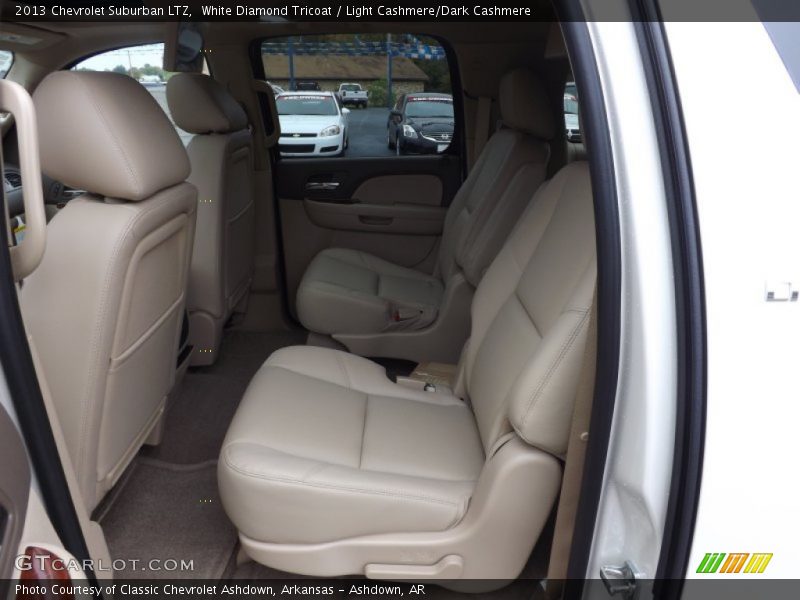 White Diamond Tricoat / Light Cashmere/Dark Cashmere 2013 Chevrolet Suburban LTZ