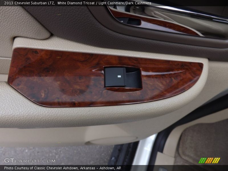 White Diamond Tricoat / Light Cashmere/Dark Cashmere 2013 Chevrolet Suburban LTZ