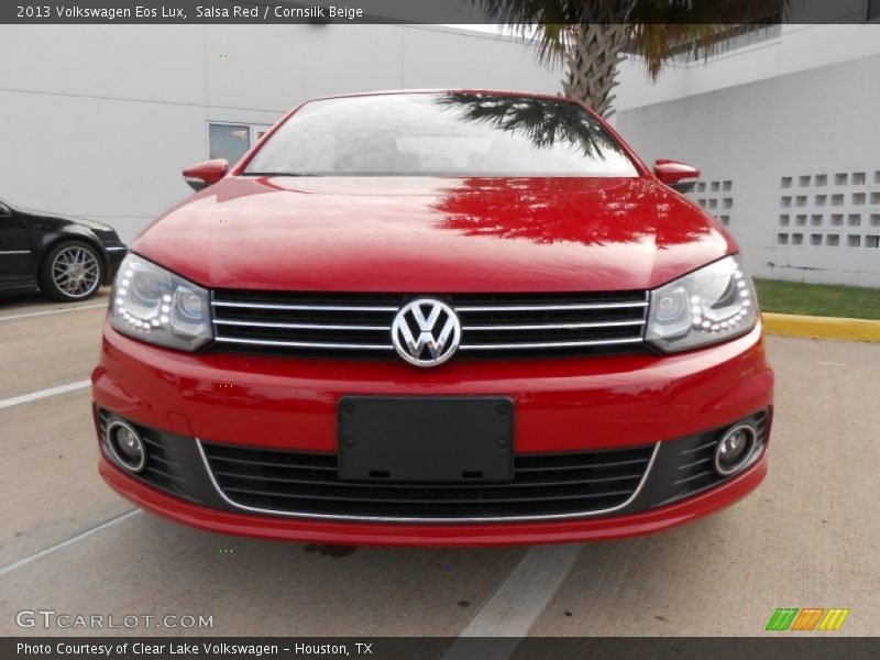 Salsa Red / Cornsilk Beige 2013 Volkswagen Eos Lux