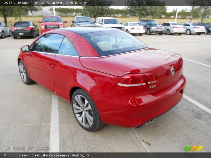 Salsa Red / Cornsilk Beige 2013 Volkswagen Eos Lux