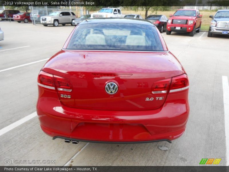Salsa Red / Cornsilk Beige 2013 Volkswagen Eos Lux