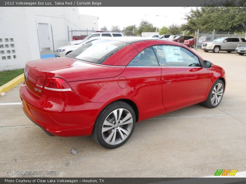 Salsa Red / Cornsilk Beige 2013 Volkswagen Eos Lux