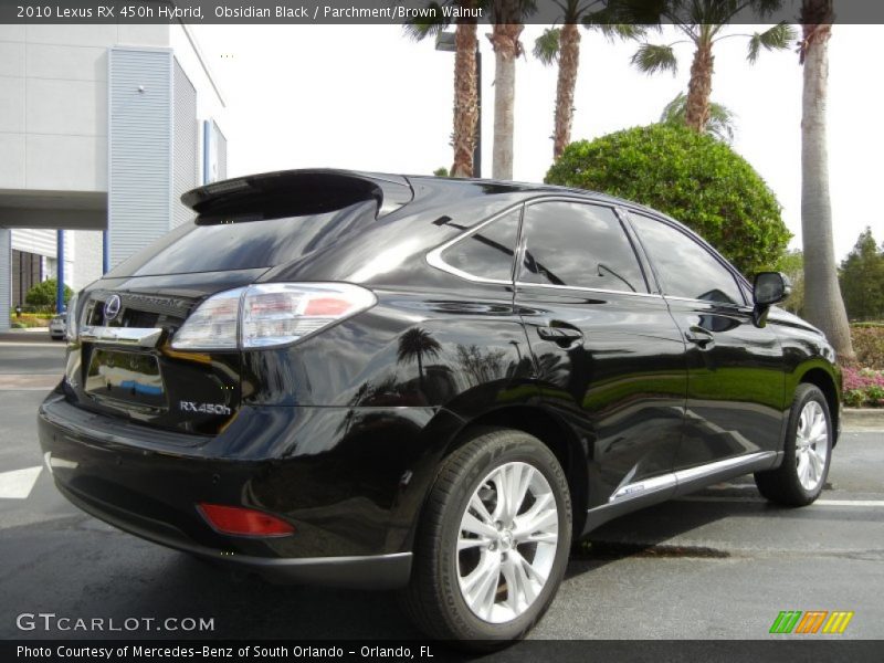Obsidian Black / Parchment/Brown Walnut 2010 Lexus RX 450h Hybrid
