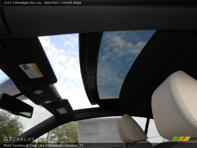 Salsa Red / Cornsilk Beige 2013 Volkswagen Eos Lux