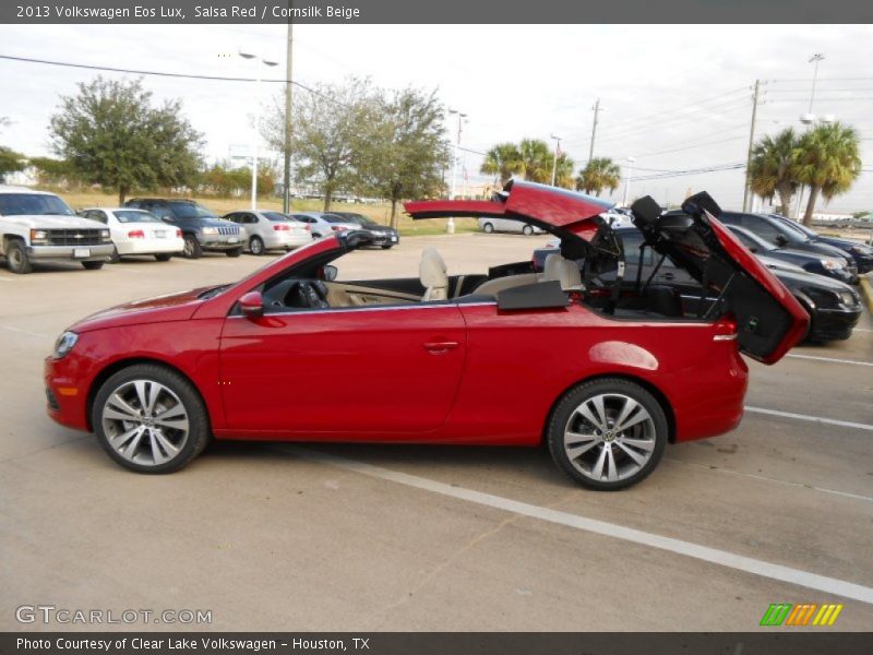 Salsa Red / Cornsilk Beige 2013 Volkswagen Eos Lux