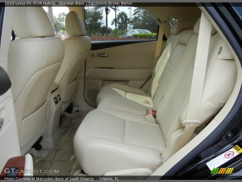 Rear Seat of 2010 RX 450h Hybrid