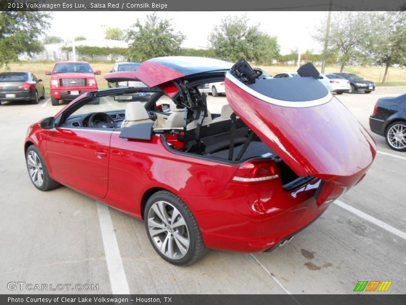 Salsa Red / Cornsilk Beige 2013 Volkswagen Eos Lux