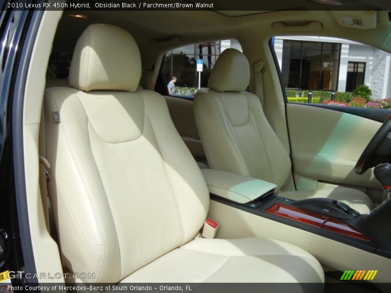 Obsidian Black / Parchment/Brown Walnut 2010 Lexus RX 450h Hybrid