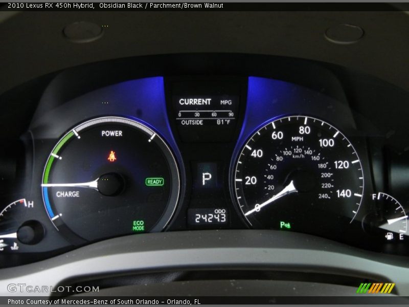  2010 RX 450h Hybrid 450h Hybrid Gauges