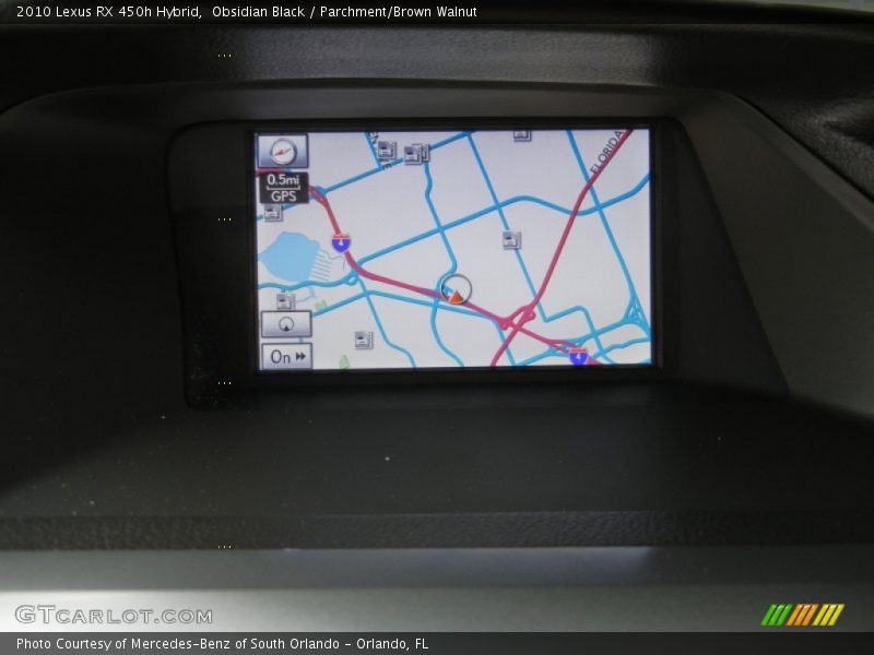 Navigation of 2010 RX 450h Hybrid