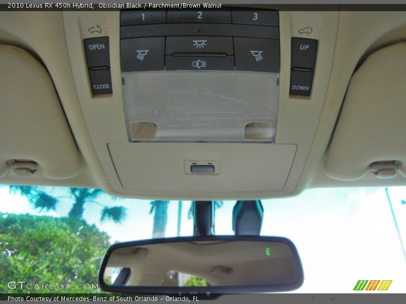 Obsidian Black / Parchment/Brown Walnut 2010 Lexus RX 450h Hybrid