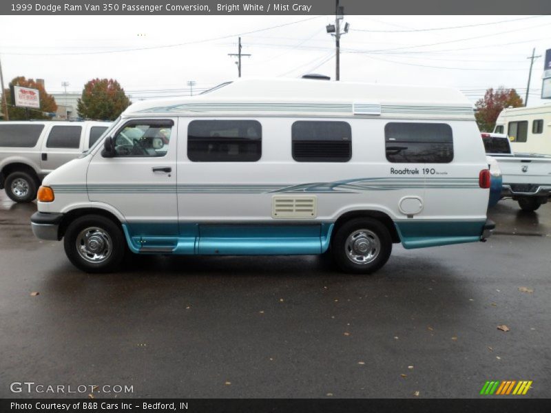 Bright White / Mist Gray 1999 Dodge Ram Van 350 Passenger Conversion