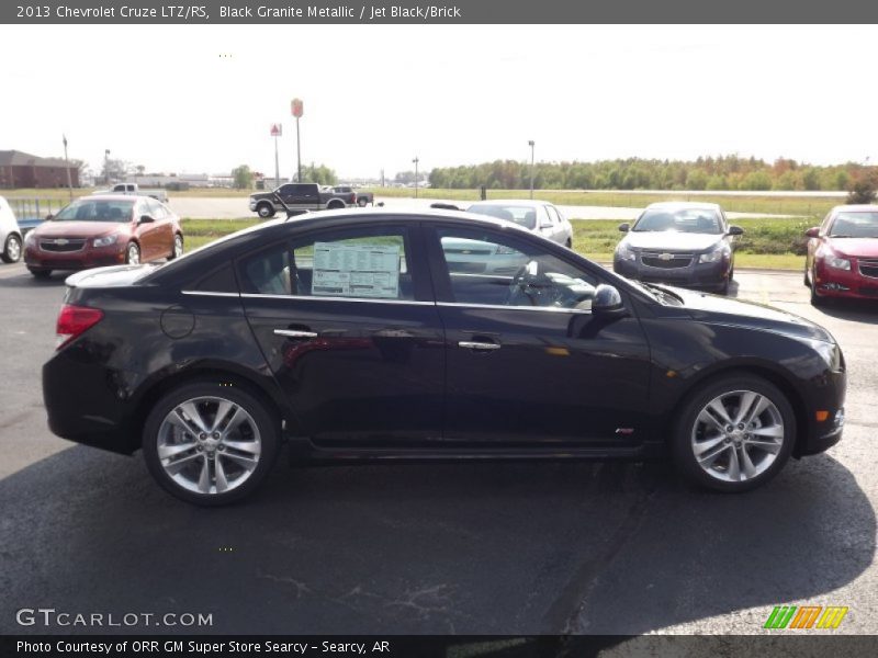 Black Granite Metallic / Jet Black/Brick 2013 Chevrolet Cruze LTZ/RS