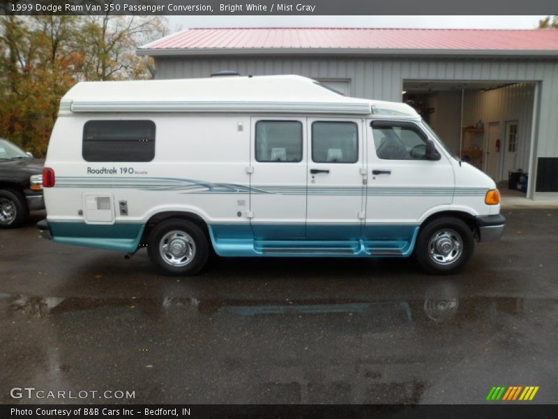 Bright White / Mist Gray 1999 Dodge Ram Van 350 Passenger Conversion