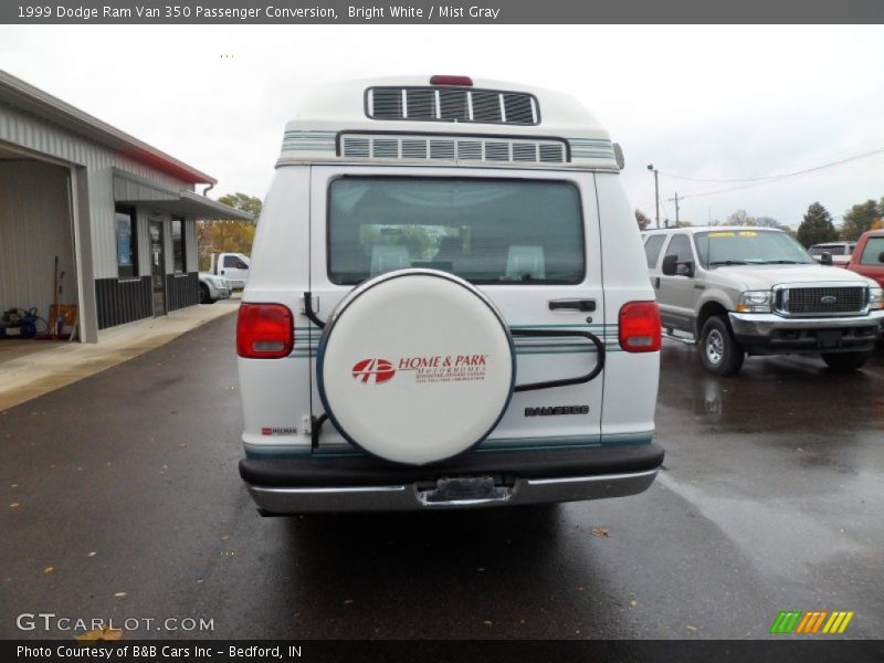 Bright White / Mist Gray 1999 Dodge Ram Van 350 Passenger Conversion