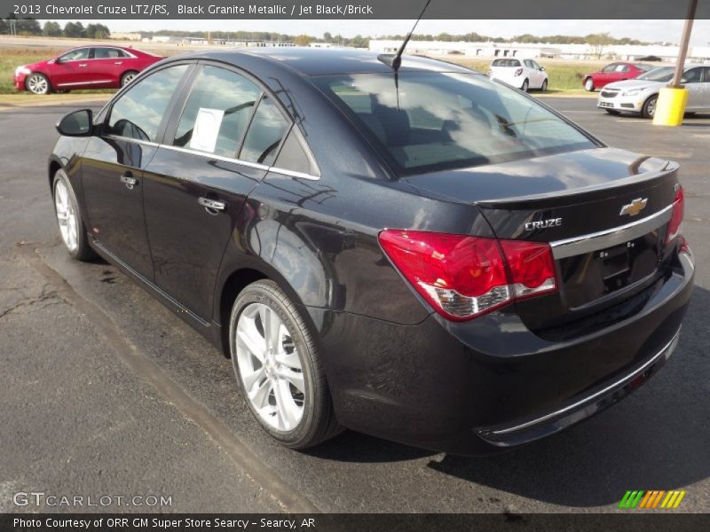 Black Granite Metallic / Jet Black/Brick 2013 Chevrolet Cruze LTZ/RS