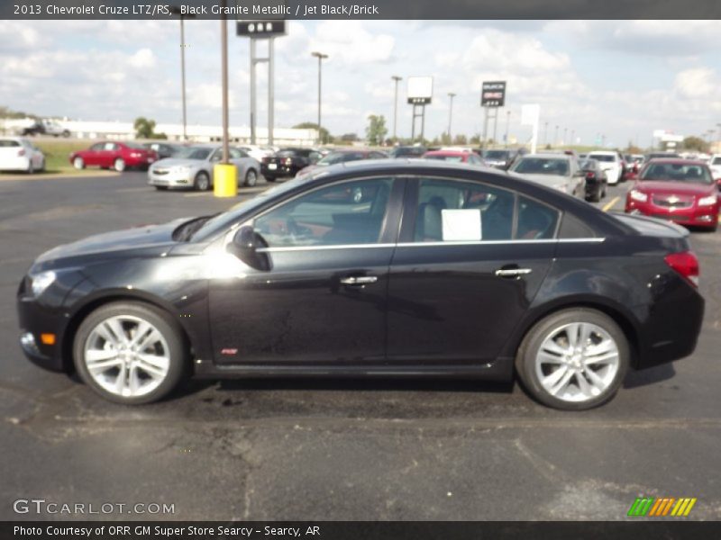 Black Granite Metallic / Jet Black/Brick 2013 Chevrolet Cruze LTZ/RS