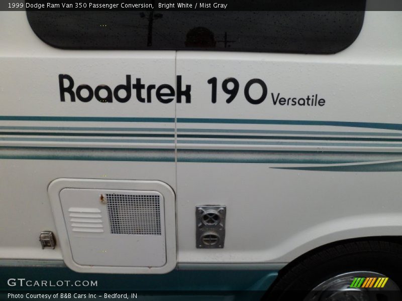 Bright White / Mist Gray 1999 Dodge Ram Van 350 Passenger Conversion