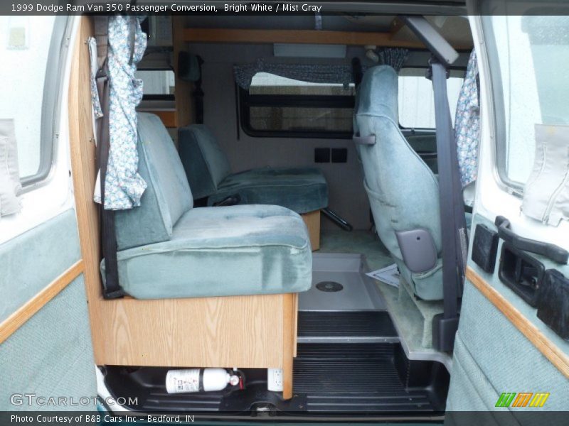 Bright White / Mist Gray 1999 Dodge Ram Van 350 Passenger Conversion