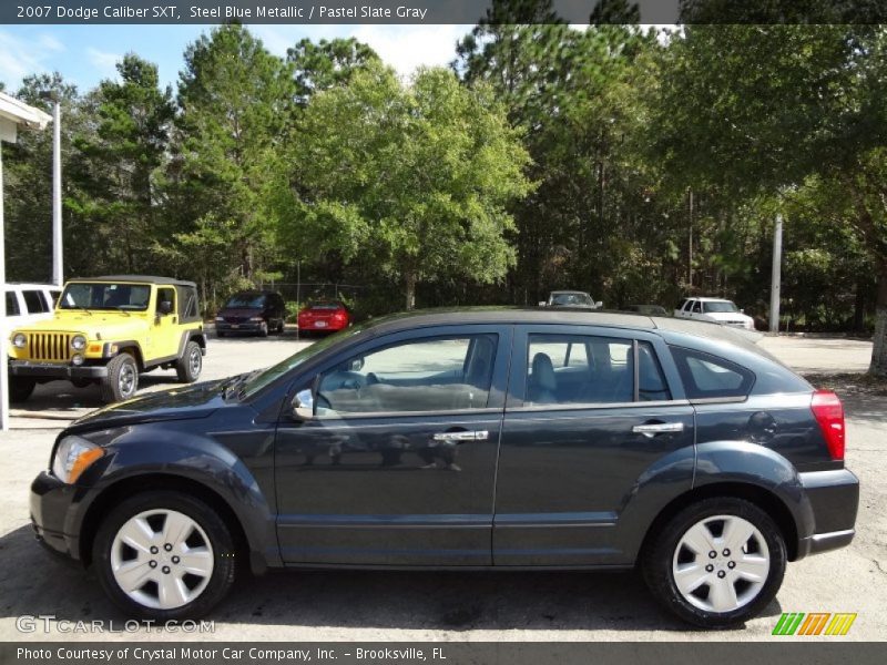 Steel Blue Metallic / Pastel Slate Gray 2007 Dodge Caliber SXT
