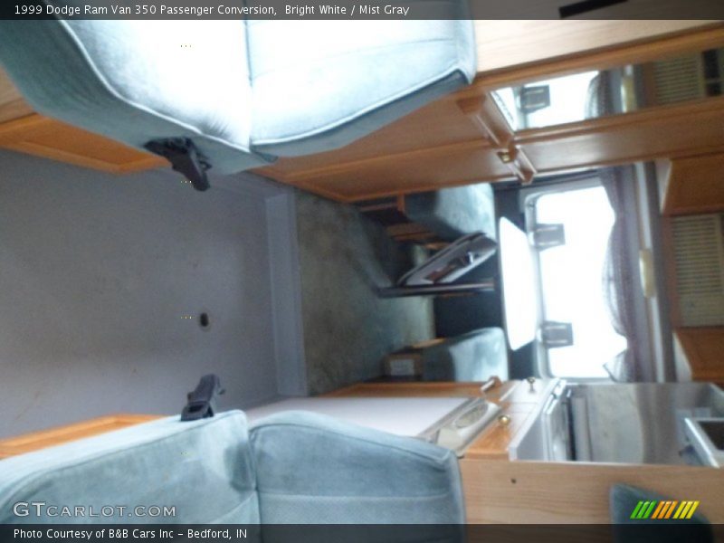 Bright White / Mist Gray 1999 Dodge Ram Van 350 Passenger Conversion