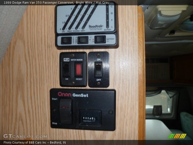 Bright White / Mist Gray 1999 Dodge Ram Van 350 Passenger Conversion