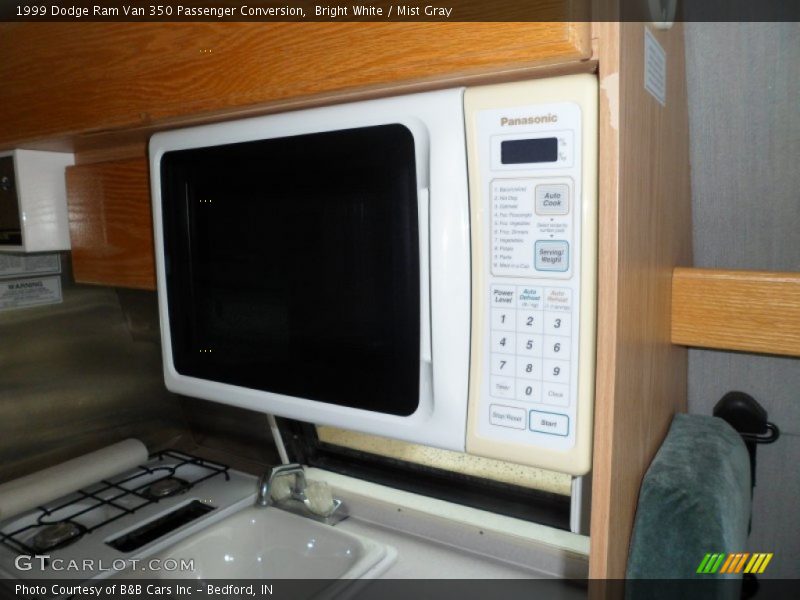 Bright White / Mist Gray 1999 Dodge Ram Van 350 Passenger Conversion