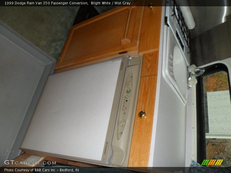 Bright White / Mist Gray 1999 Dodge Ram Van 350 Passenger Conversion