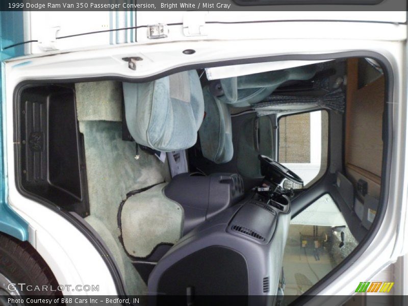 Bright White / Mist Gray 1999 Dodge Ram Van 350 Passenger Conversion
