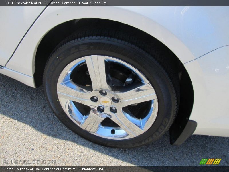 White Diamond Tricoat / Titanium 2011 Chevrolet Malibu LT