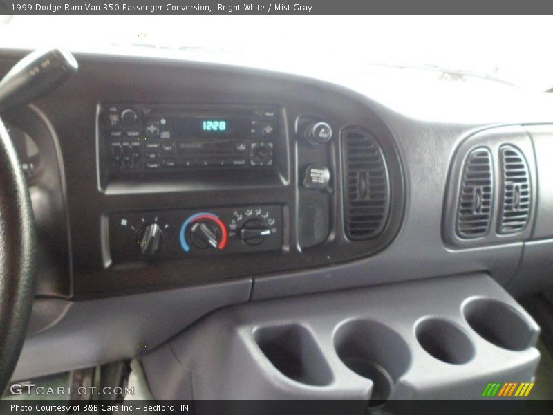 Bright White / Mist Gray 1999 Dodge Ram Van 350 Passenger Conversion