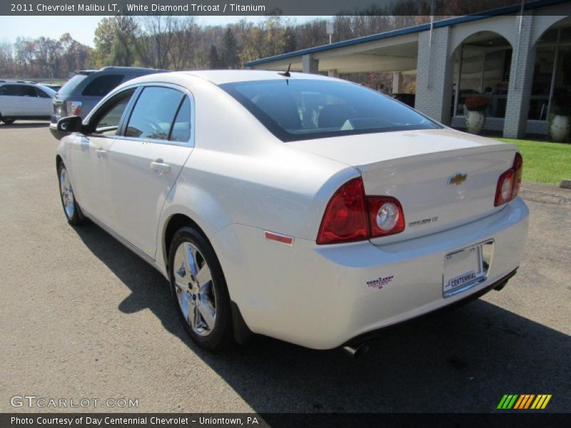 White Diamond Tricoat / Titanium 2011 Chevrolet Malibu LT