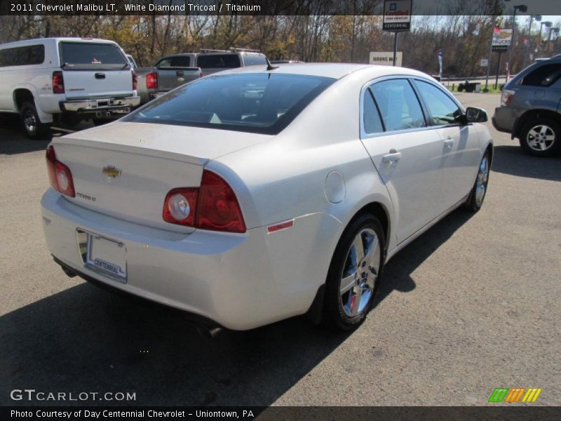 White Diamond Tricoat / Titanium 2011 Chevrolet Malibu LT