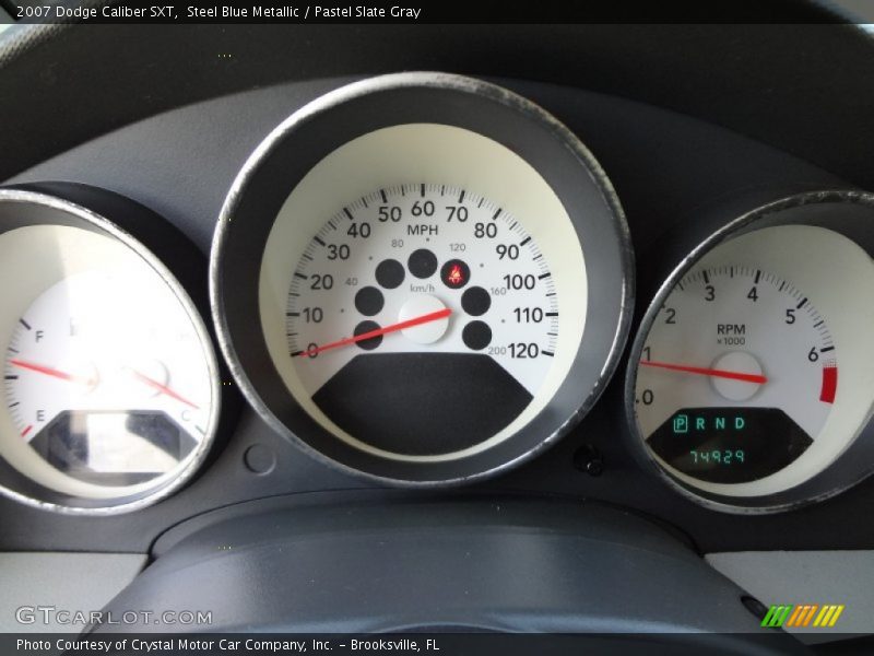 Steel Blue Metallic / Pastel Slate Gray 2007 Dodge Caliber SXT