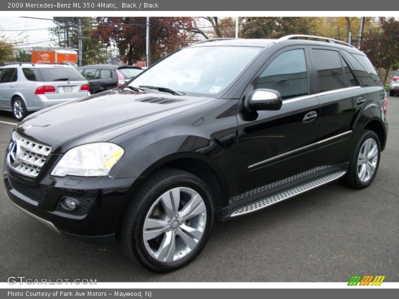 Black / Black 2009 Mercedes-Benz ML 350 4Matic