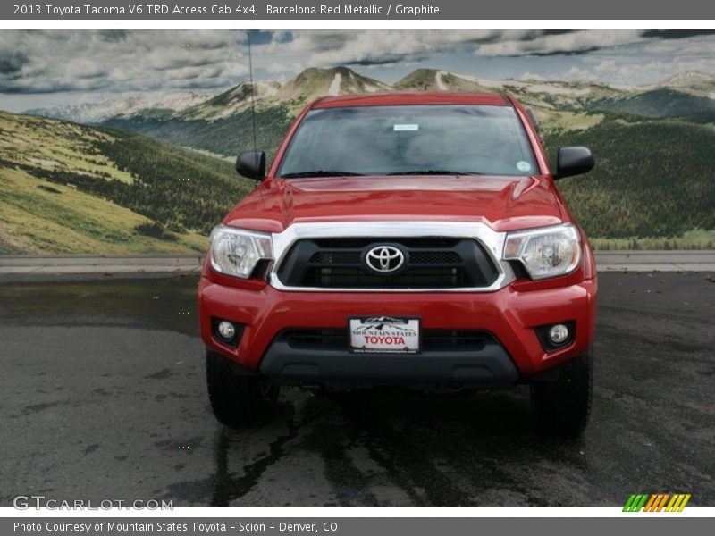 Barcelona Red Metallic / Graphite 2013 Toyota Tacoma V6 TRD Access Cab 4x4