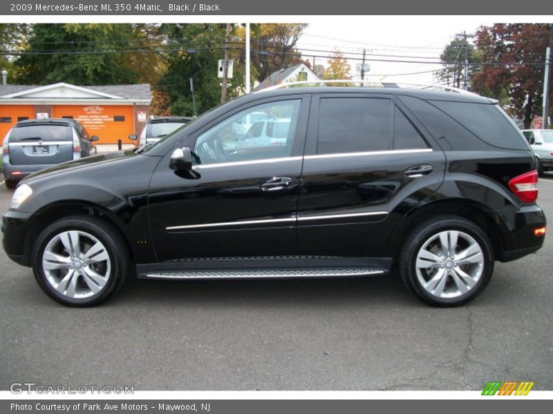 Black / Black 2009 Mercedes-Benz ML 350 4Matic