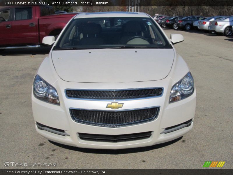 White Diamond Tricoat / Titanium 2011 Chevrolet Malibu LT