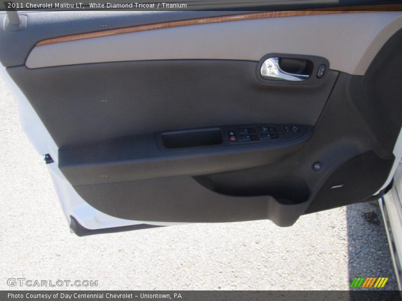 White Diamond Tricoat / Titanium 2011 Chevrolet Malibu LT