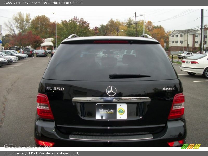 Black / Black 2009 Mercedes-Benz ML 350 4Matic